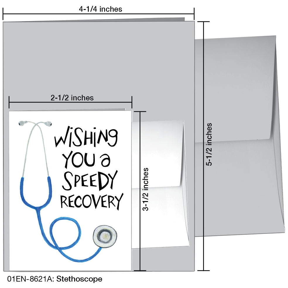 Stethoscope, Greeting Card (8621A), Enclosure Card, www.printedcanvas.com