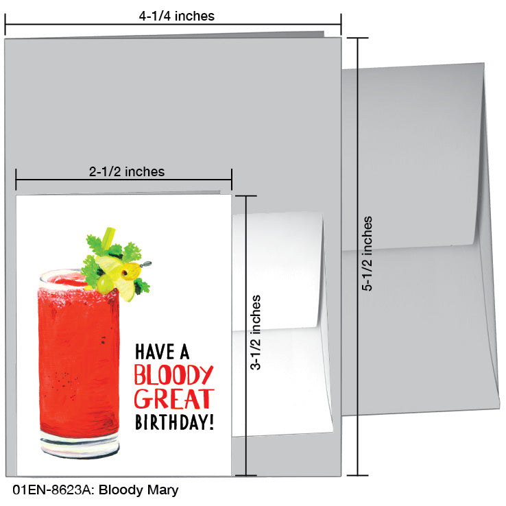 Bloody Mary, Greeting Card (8623A), Enclosure, www.printedcanvas.com