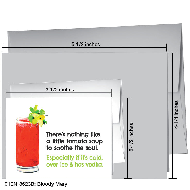 Bloody Mary, Greeting Card (8623B), Enclosure, www.printedcanvas.com