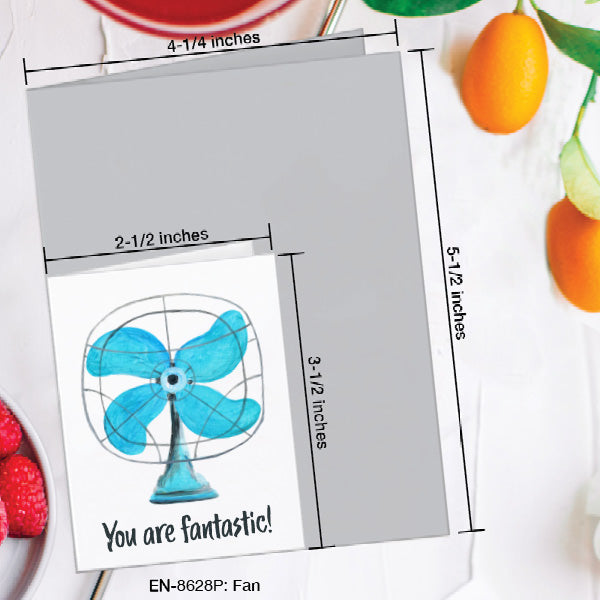 Fan, Greeting Card (8628P), Enclosure, www.printedcanvas.com