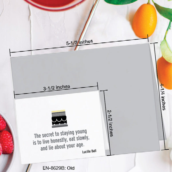 Old, Greeting Card (8629B), Enclosure, www.printedcanvas.com