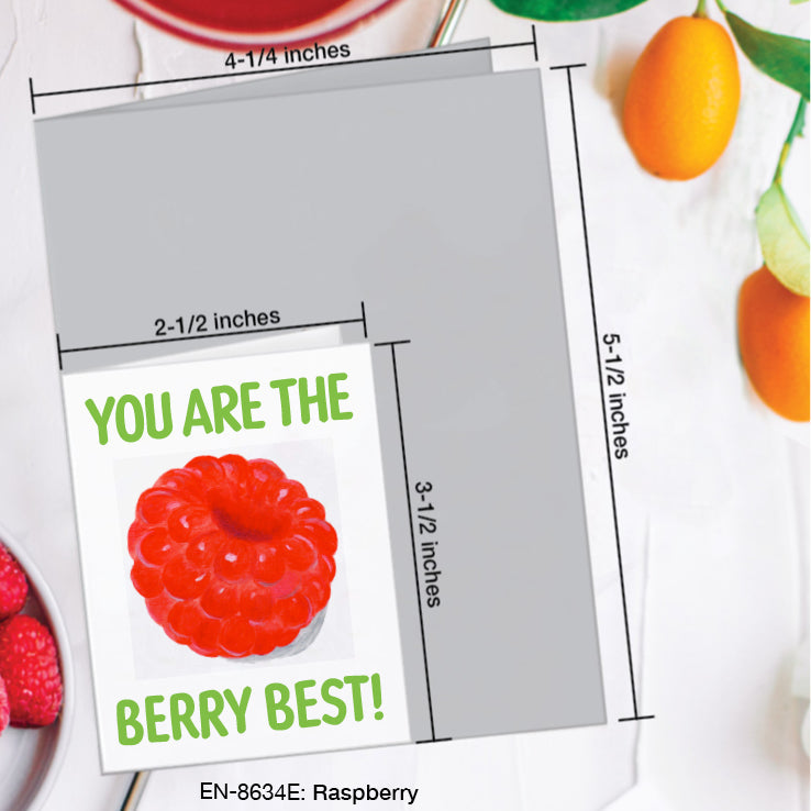 Raspberry, Greeting Card (#8634E)