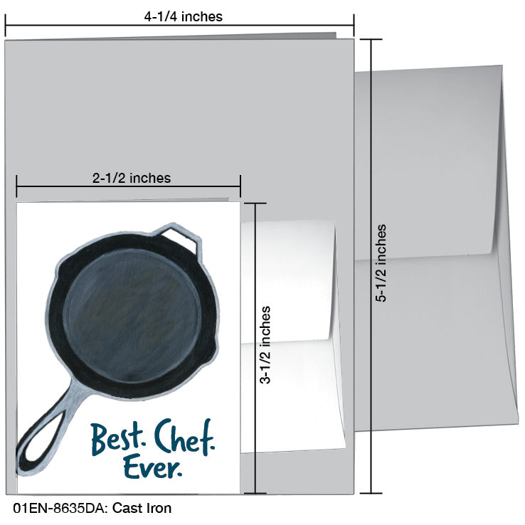 Cast Iron, Greeting Card (#8635DA)