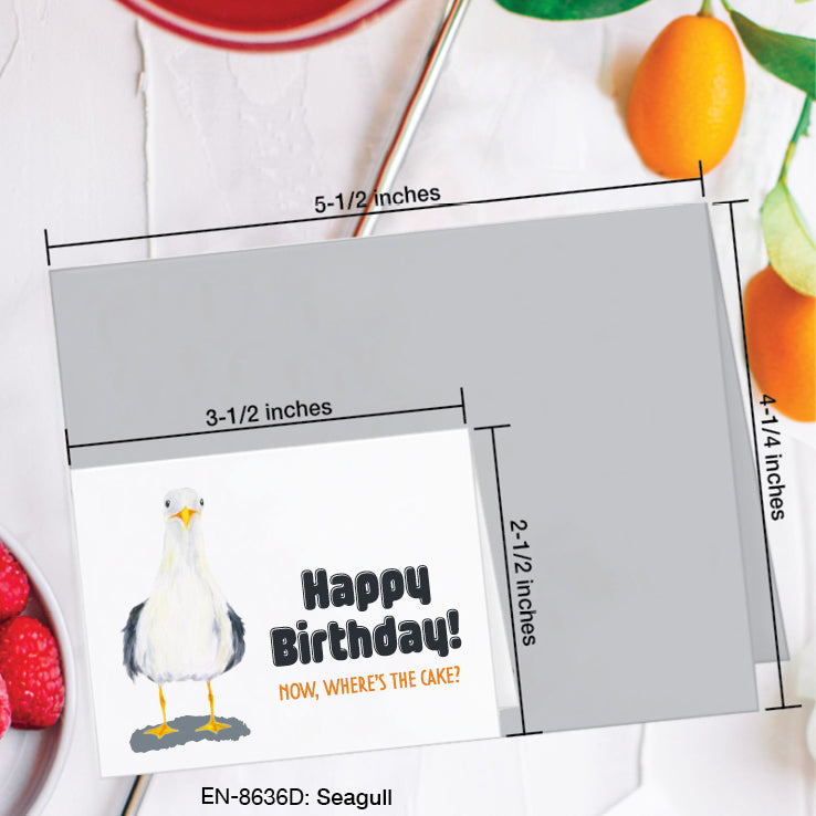 Seagull, Greeting Card (#8636D)