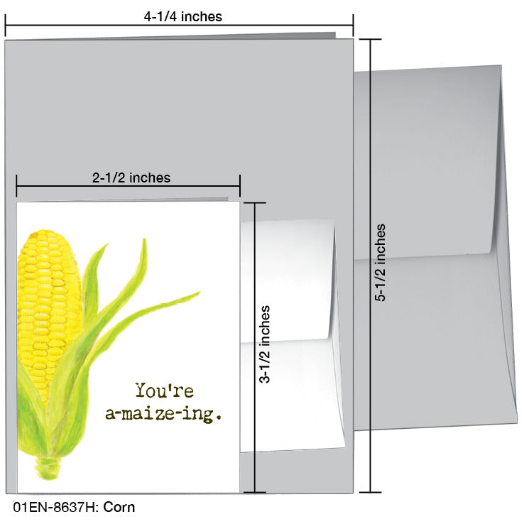 Corn, Greeting Card (8637H)