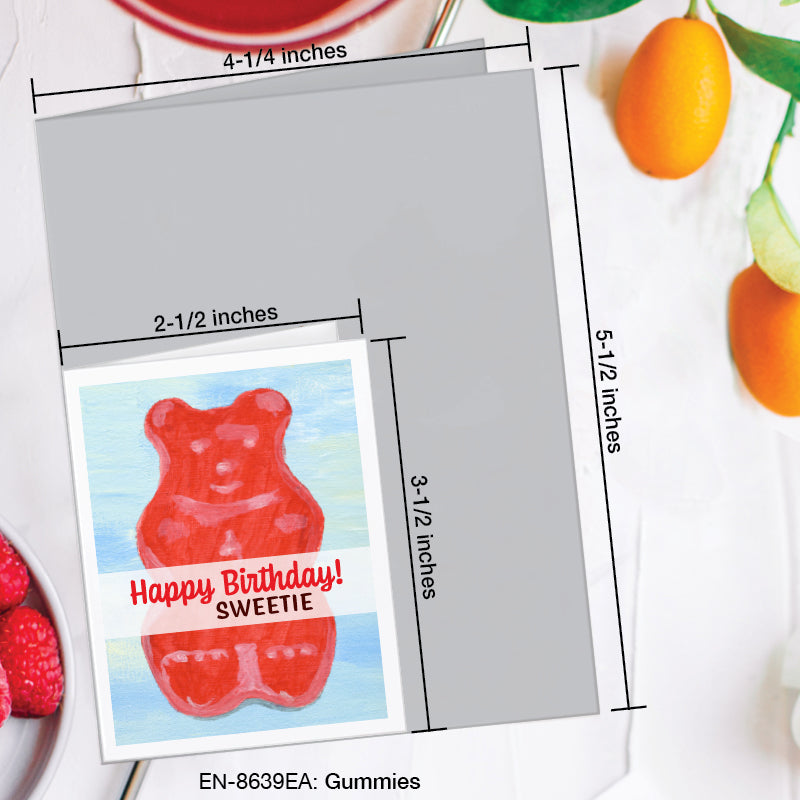 Gummies, Greeting Card (8639EA), Enclosure, www.printedcanvas.com