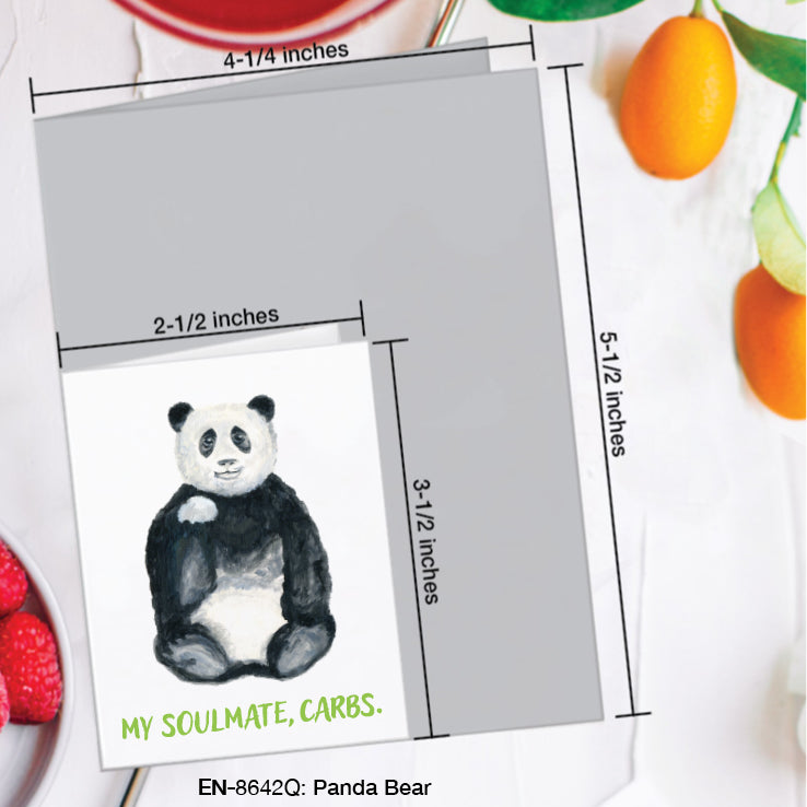 Panda Bear, Greeting Card (#8642Q)