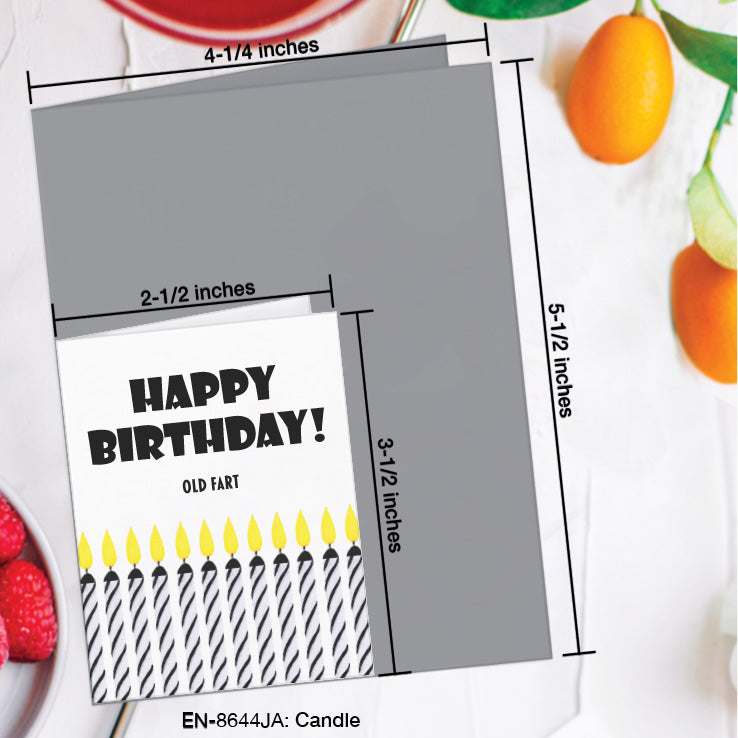 Candle, Greeting Card (8644JA), Enclosure, www.printedcanvas.com