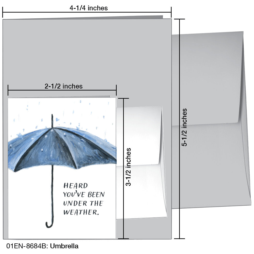 Umbrella, Greeting Card (#8684B)