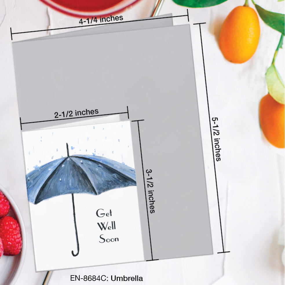 Umbrella, Greeting Card (#8684C), Enclosure, www.printedcanvas.com