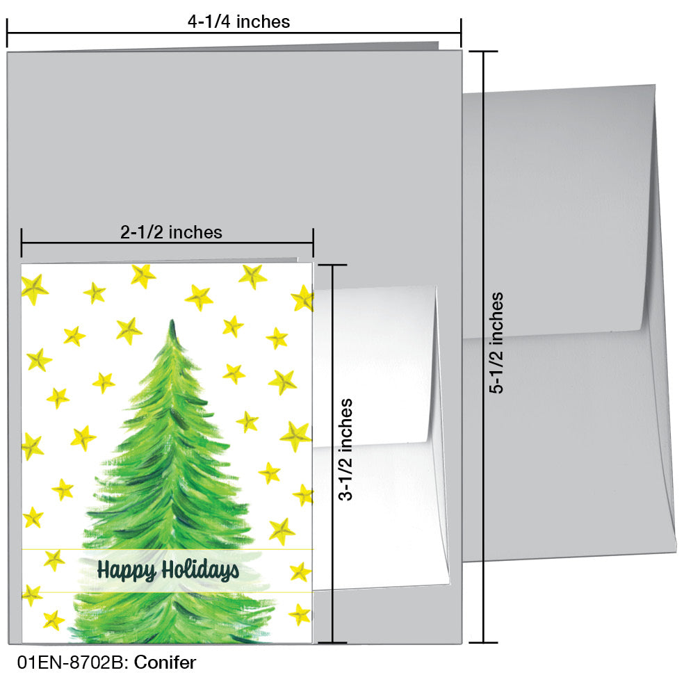 Conifer, Greeting Card (#8702B)