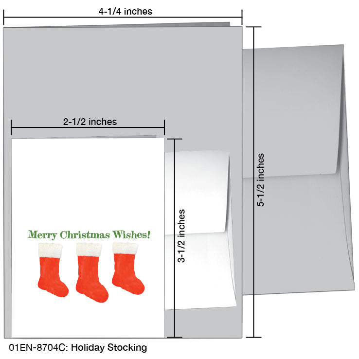 Holiday Stocking, Greeting Card (#8704C)