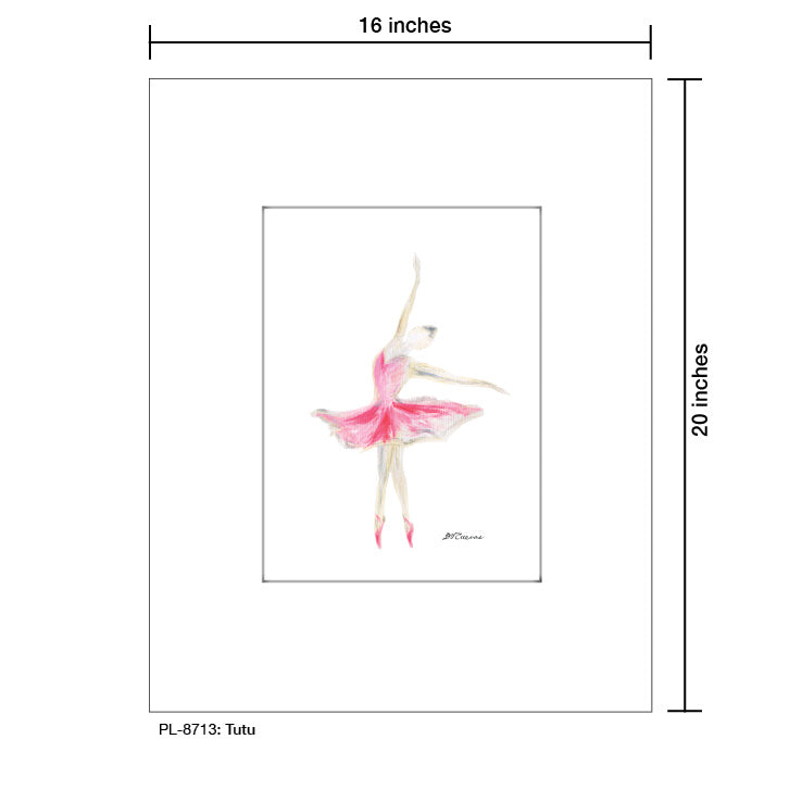 Tutu, Print (#8713C), Printe Matted, www.printedcanvas.com