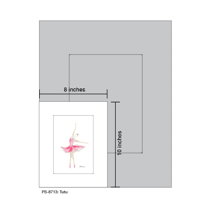 Tutu, Print (#8713C), Print Matted, www.printedcanvas.com