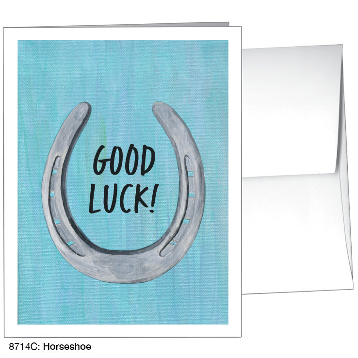 Horseshoe, Greeting Card (8714C), Front, www.printedcanvas.com