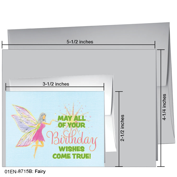 Fairy, Greeting Card (8715B), Enclosure, www.printedcanvas.com