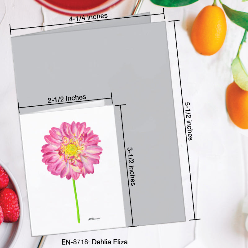 Dahlia Eliza, Greeting Card (8718Q), Enclosure Card, www.printedcanvas.com