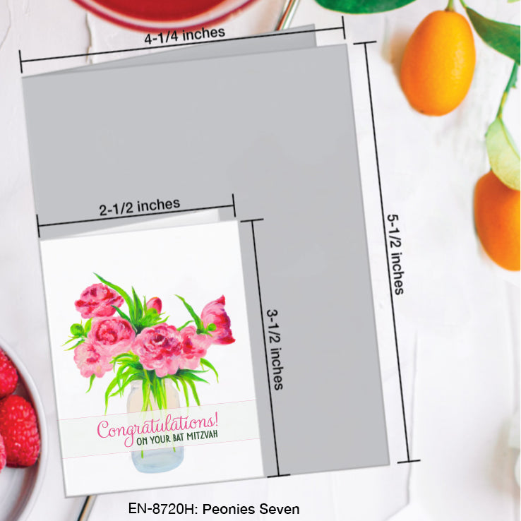 Peonies Seven, Greeting Card (#8720H)