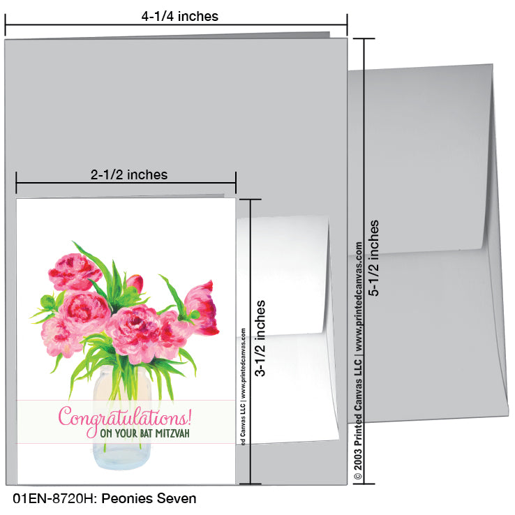Peonies Seven, Greeting Card (#8720H)