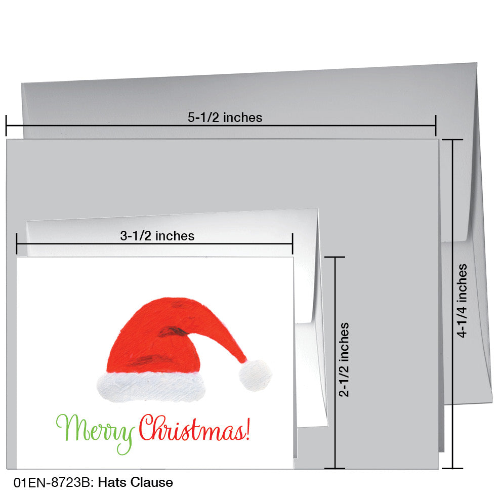 Hats Claus, Greeting Card (8723B)