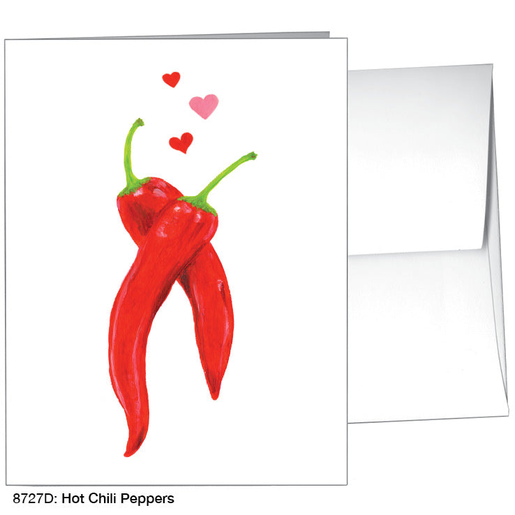 Hot Chili Peppers, Greeting Card (8727D), A2 Card Front, www.printedcanvas.com
