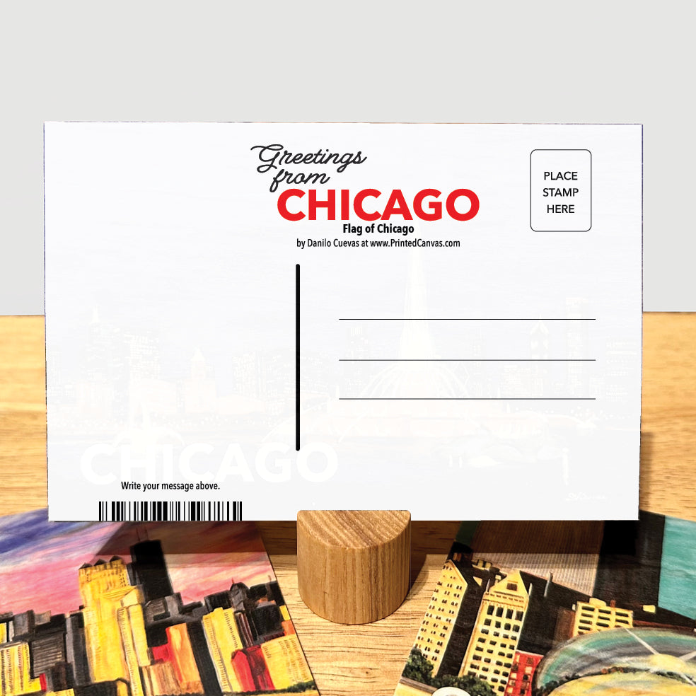 Flag of Chicago, Postcard (PC-8736A)
