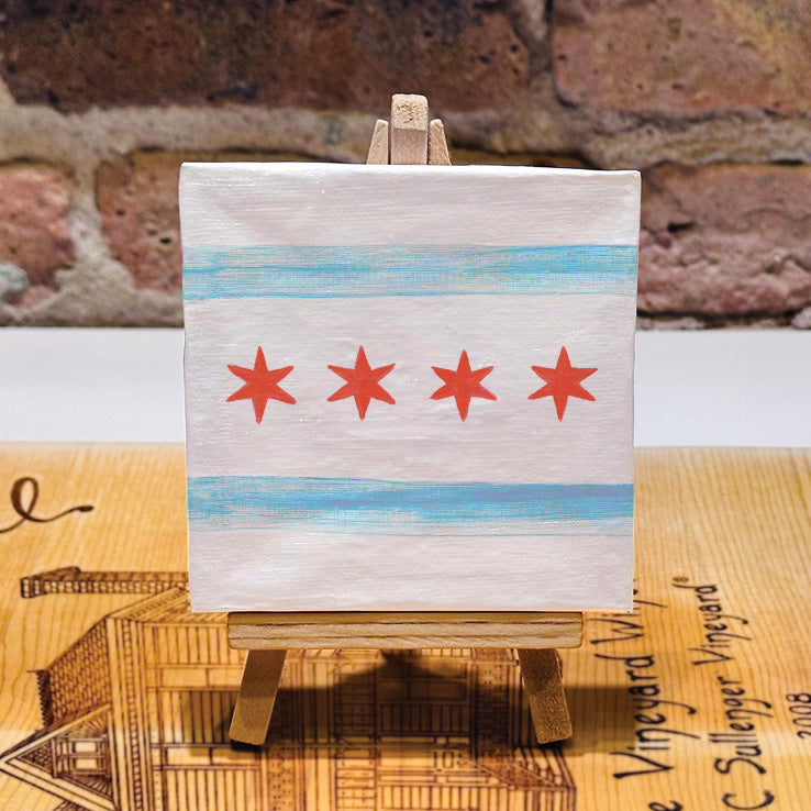 Flag of Chicago, Mini Artwork (MA-8736M)