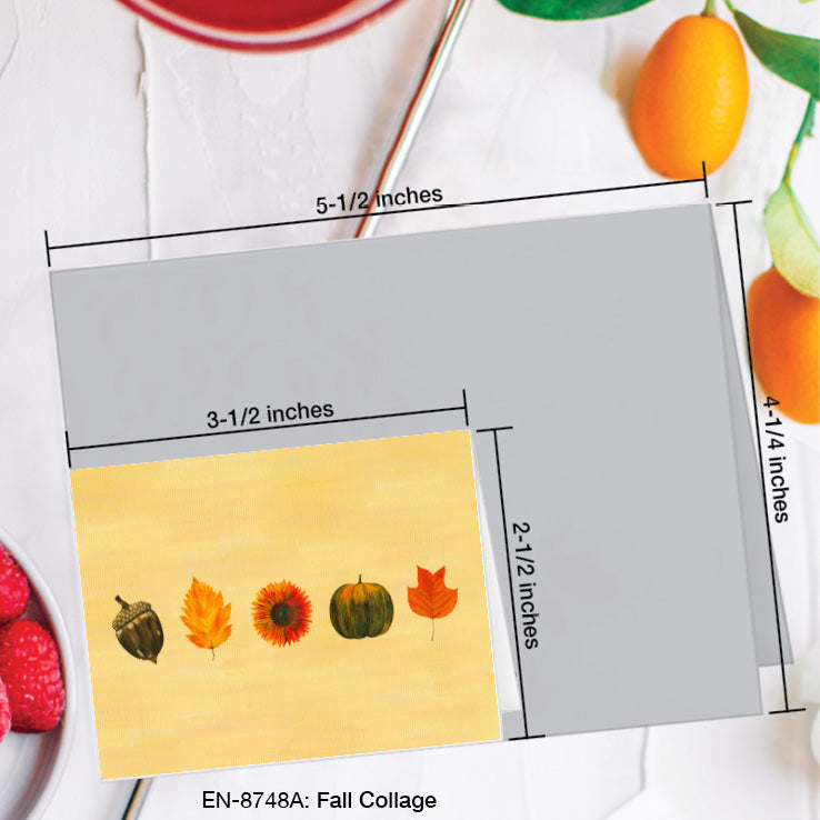 Fall Collage, Greeting Card (8748A), Enclosure Card, www.printedcanvas.com
