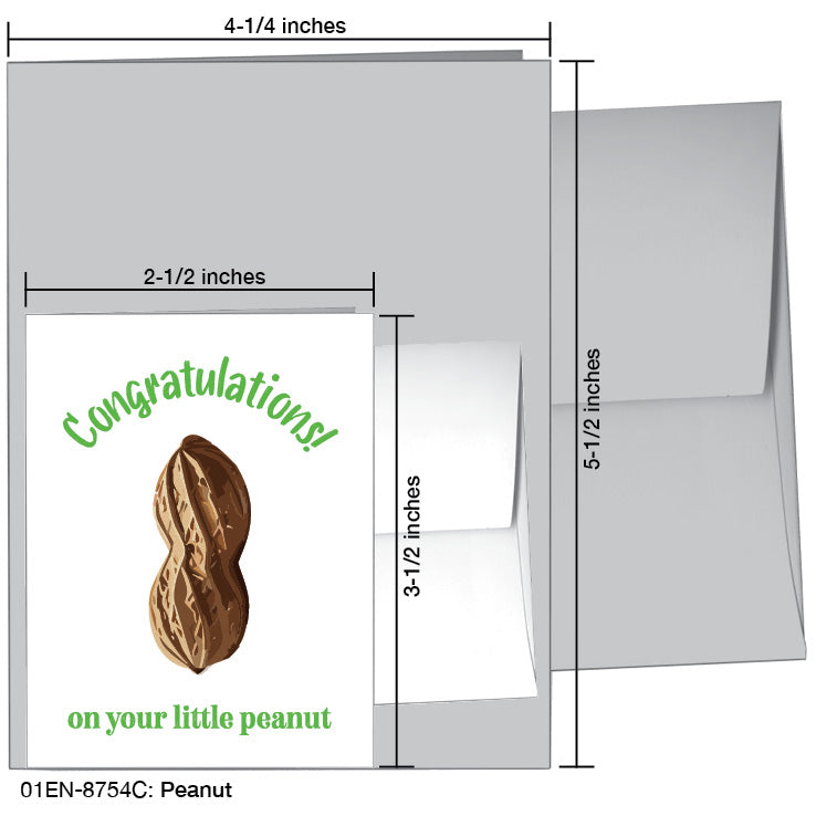 Peanut, Greeting Card (8754C), Enclosure Card, www.printedcanvas.com