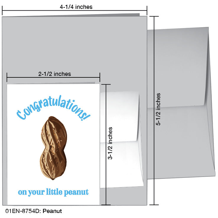 Peanut, Greeting Card (8754D), Enclosure Card, www.printedcanvas.com