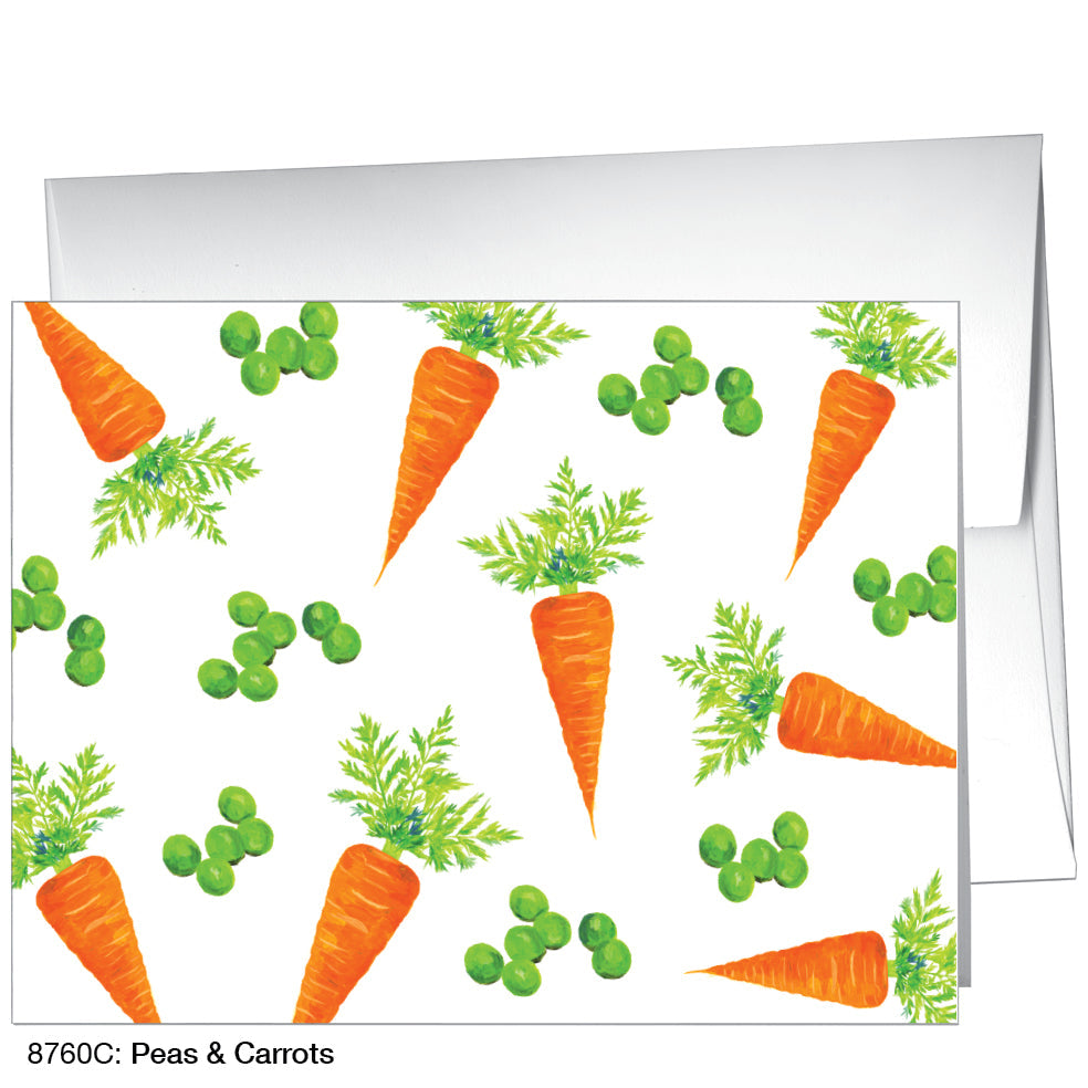 Peas & Carrots, Greeting Card (8760C), A2, printedcanvas.com
