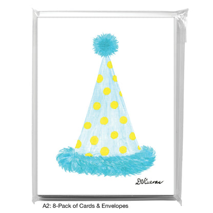 Party Hat Yellow, Greeting Card (8763A)