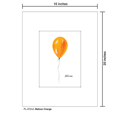 Balloon Orange, Print (#8765A)