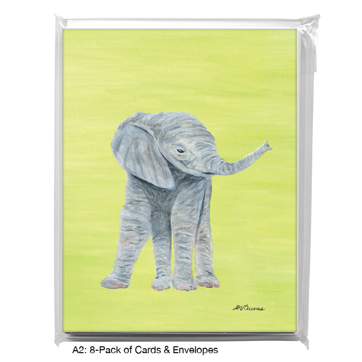 Elephant Baby, Greeting Card (8774E) - Printed Canvas