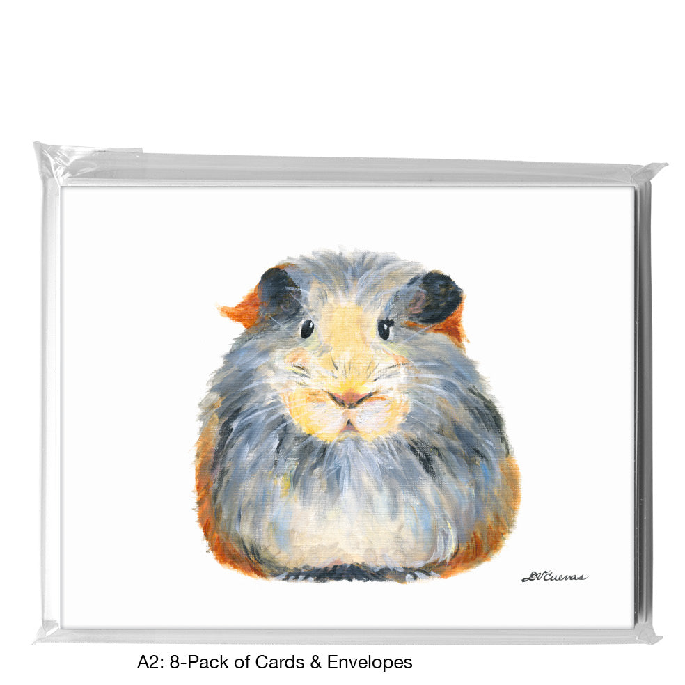 Guinea Pig Fluff, Greeting Card (8776A)