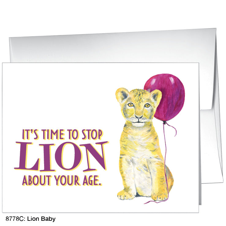 Lion Baby, Greeting Card (#8778C)