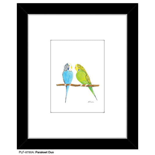 Parakeet Duo, Print (#878A)