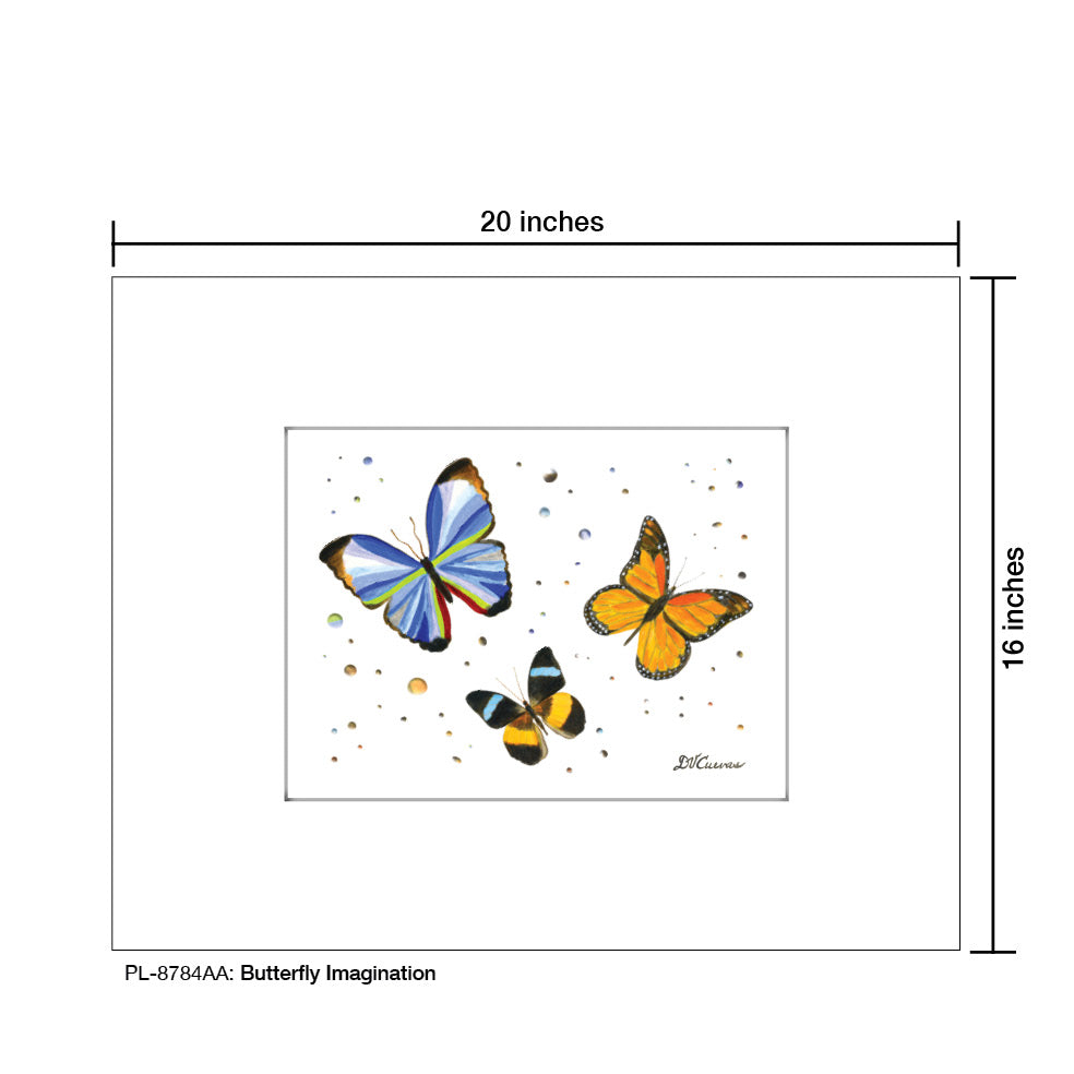 Butterfly Imagination, Print (#8784AA)