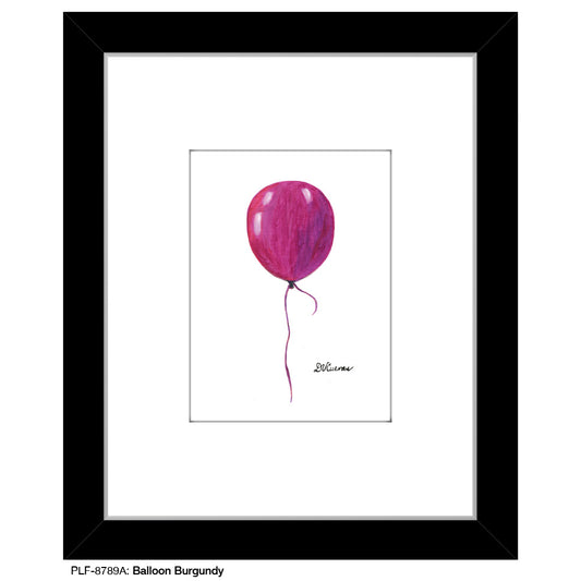 Balloon Burgundy, Print (#8789A)