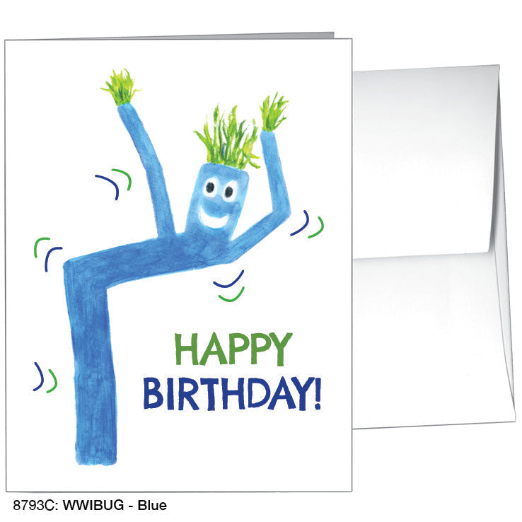 WWIBUG - Blue, Greeting Card (8793C), A2 Card Front, www.printedcanvas.com
