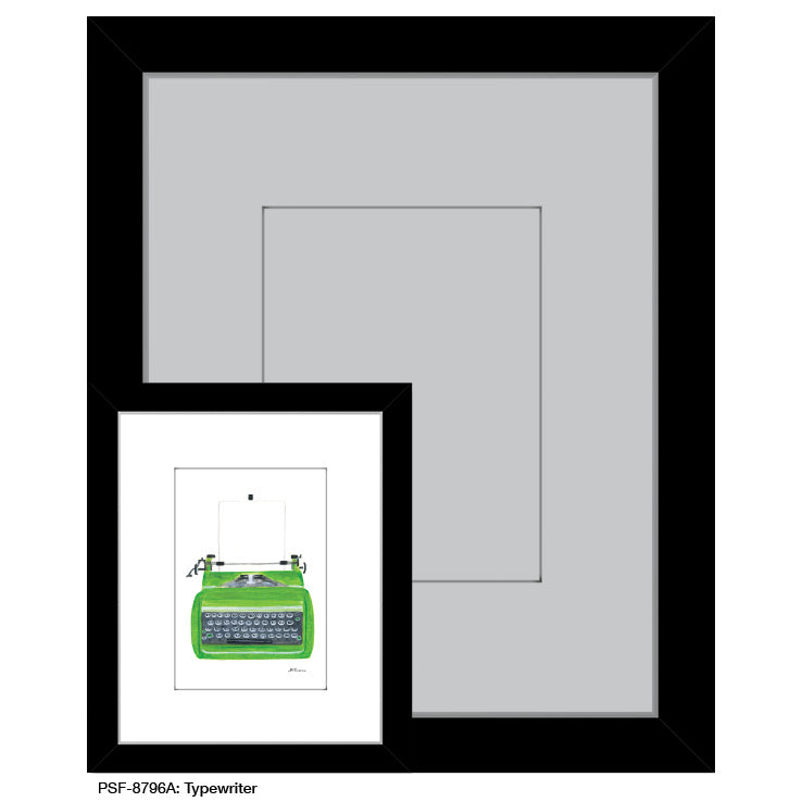 Typewriter, Print (#8796A), Print Matted, www.printedcanvas.com