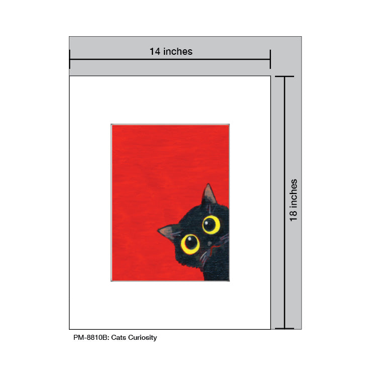 Cat Curiosity, Print (#8810B) - Printed Canvas