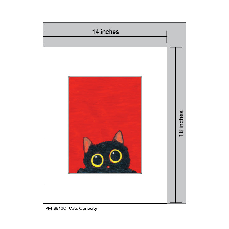 Cat Curiosity, Print (#8810C) - Printed Canvas