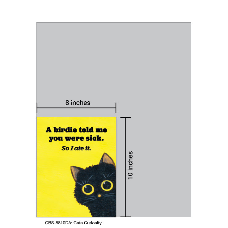 Cats Curiosity, Card Board (8810DA), Card Board: 8x10, printedcanvas.com