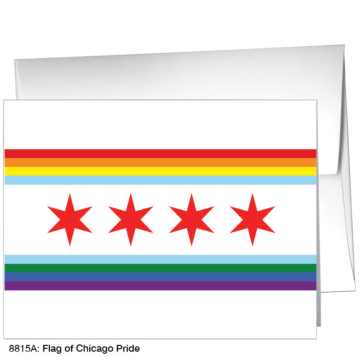 Flag of Chicago Pride, Greeting Card (8815A), A2 Card, printedcanvas.com