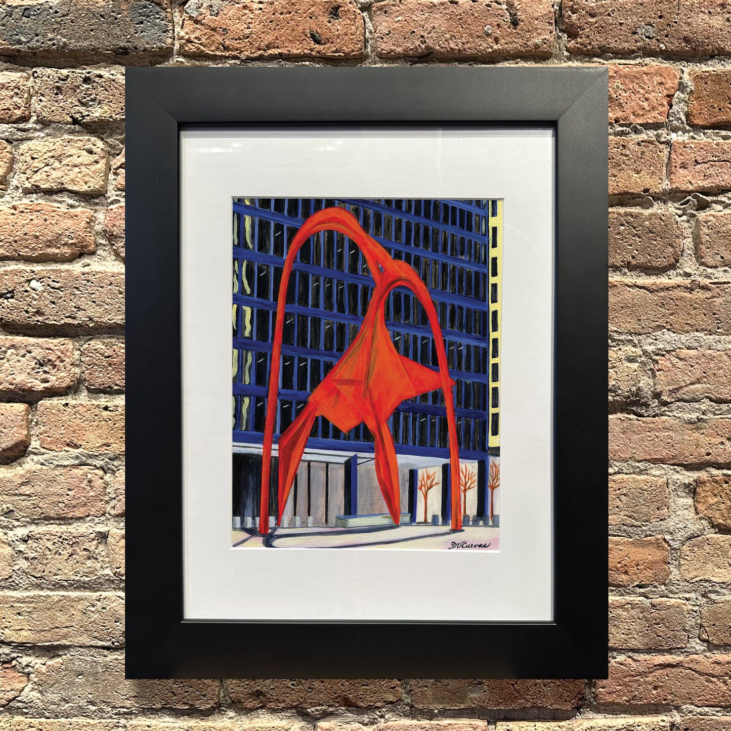 Calder Flamingo Sculpture, Chicago, Original