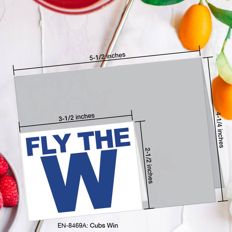 Cubs Win, Greeting Card (8469A), Enclosure, www.printedcanvas.com