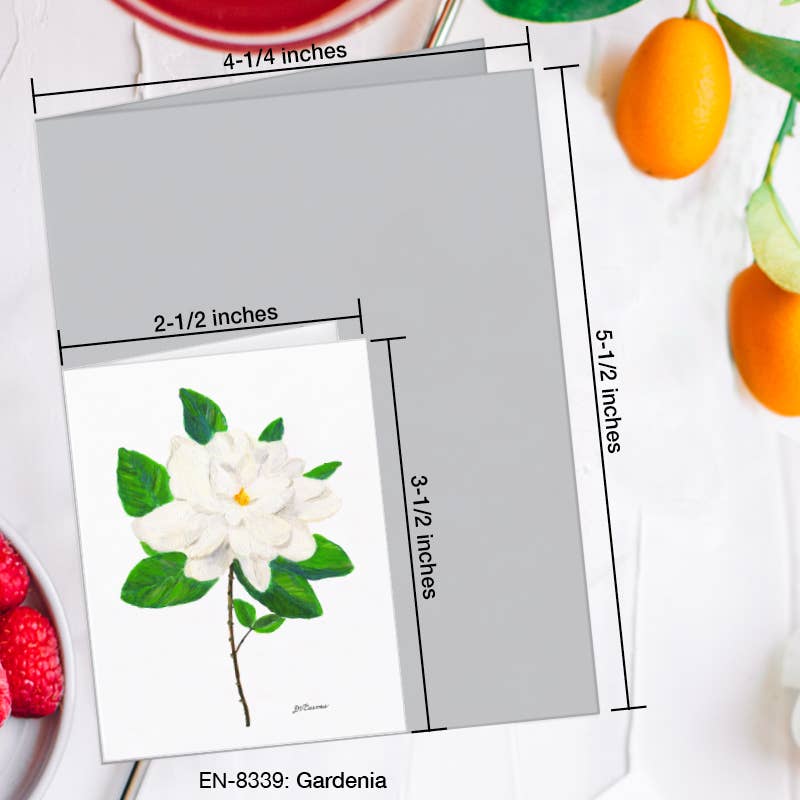 Gardenia, Greeting Card (8339B), Enclosure Card, www.printedcanvas.com