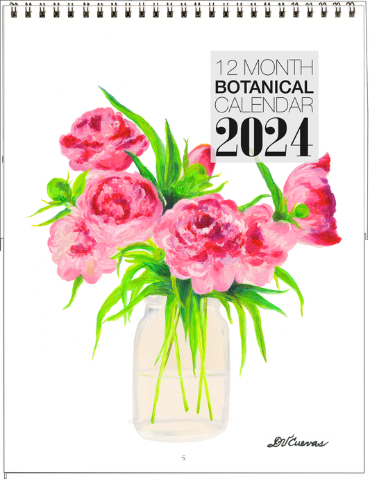Hanging Letter Calendar, Botanicals (#310-2024)