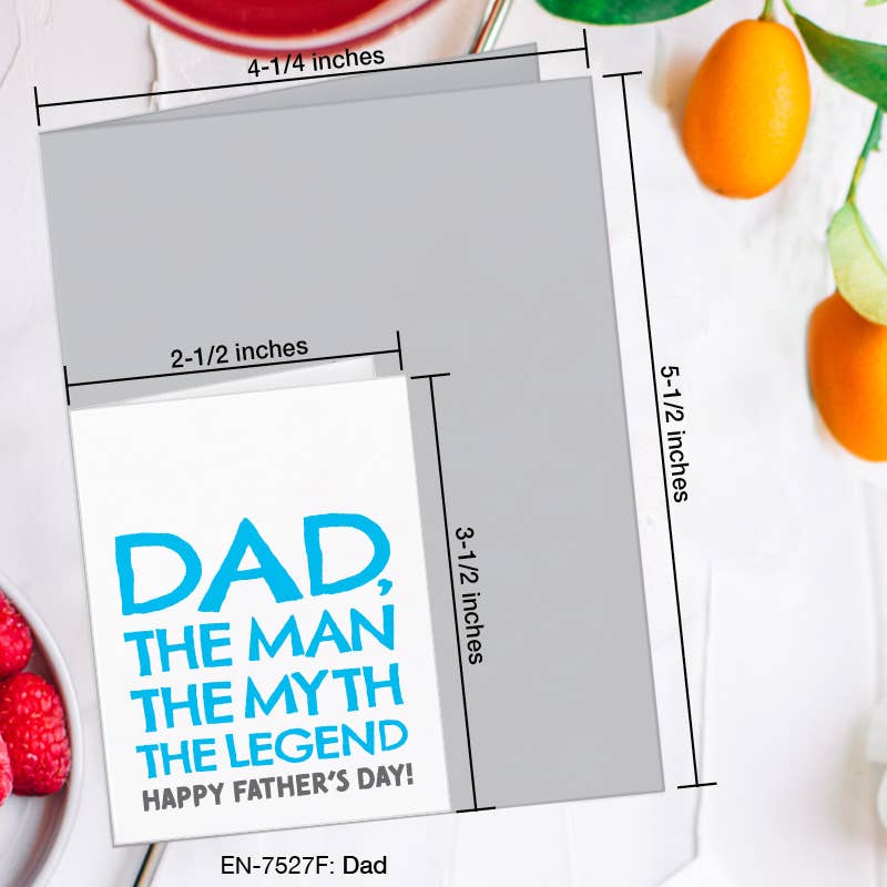 Dad, Greeting Card (7527F), Enclosure, www.printedcanvas.com